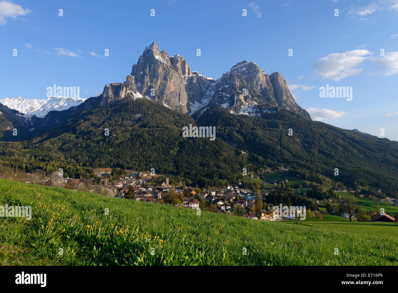 Italy, South Tyrol, Eisack Valley, Seis am Schlern Stock Photo
