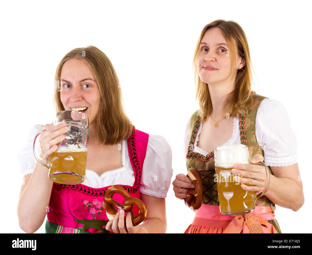 Girl drinking too much beer Stock Photo Alamy