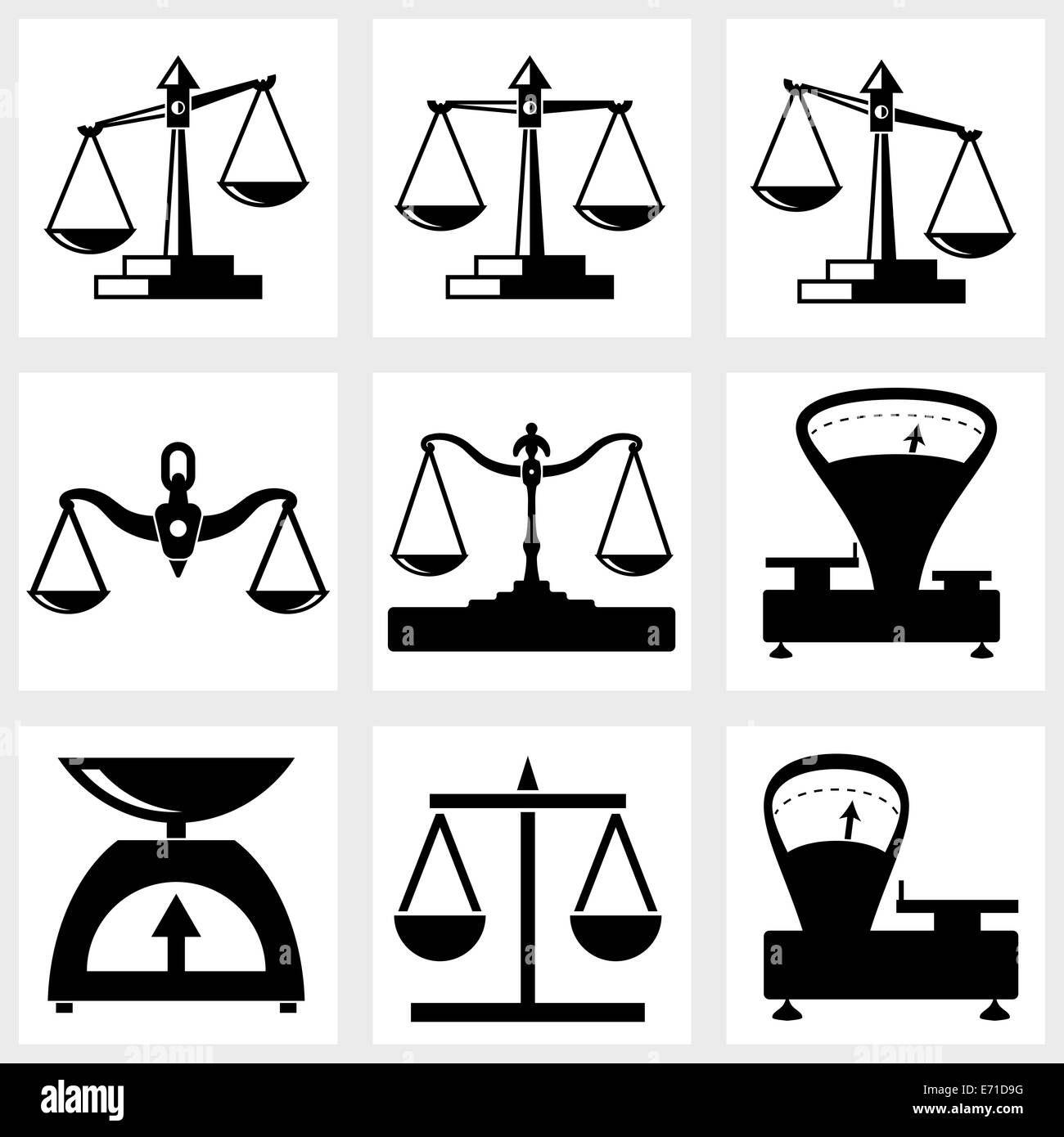 Notary contract scales justice Black and White Stock Photos & Images ...