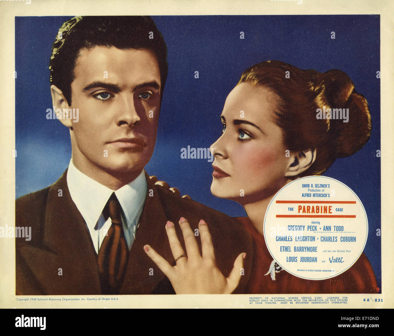 The Paradine case - Lobby Card - Director : Alfred Hitchcock - 1947 ...