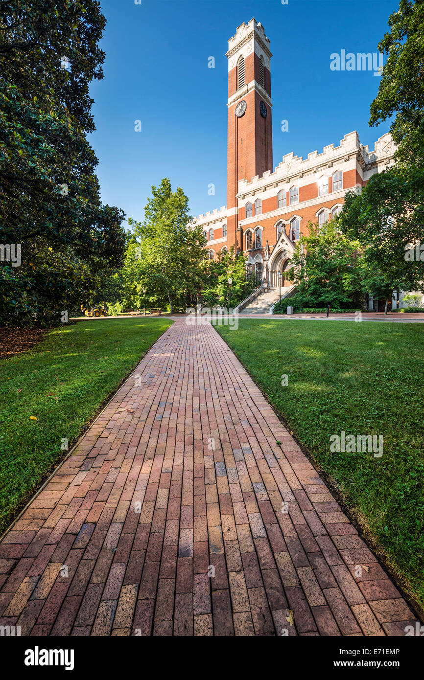Campus of Vanderbilt University in Nashville, Tennessee. Stock Photo