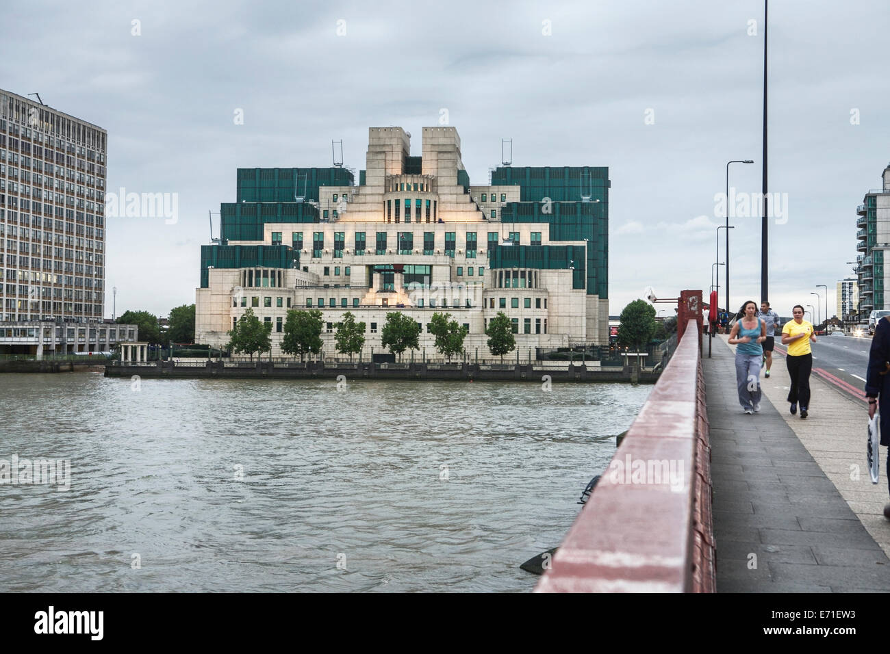 MI6 Building, London, UK Stock Photo