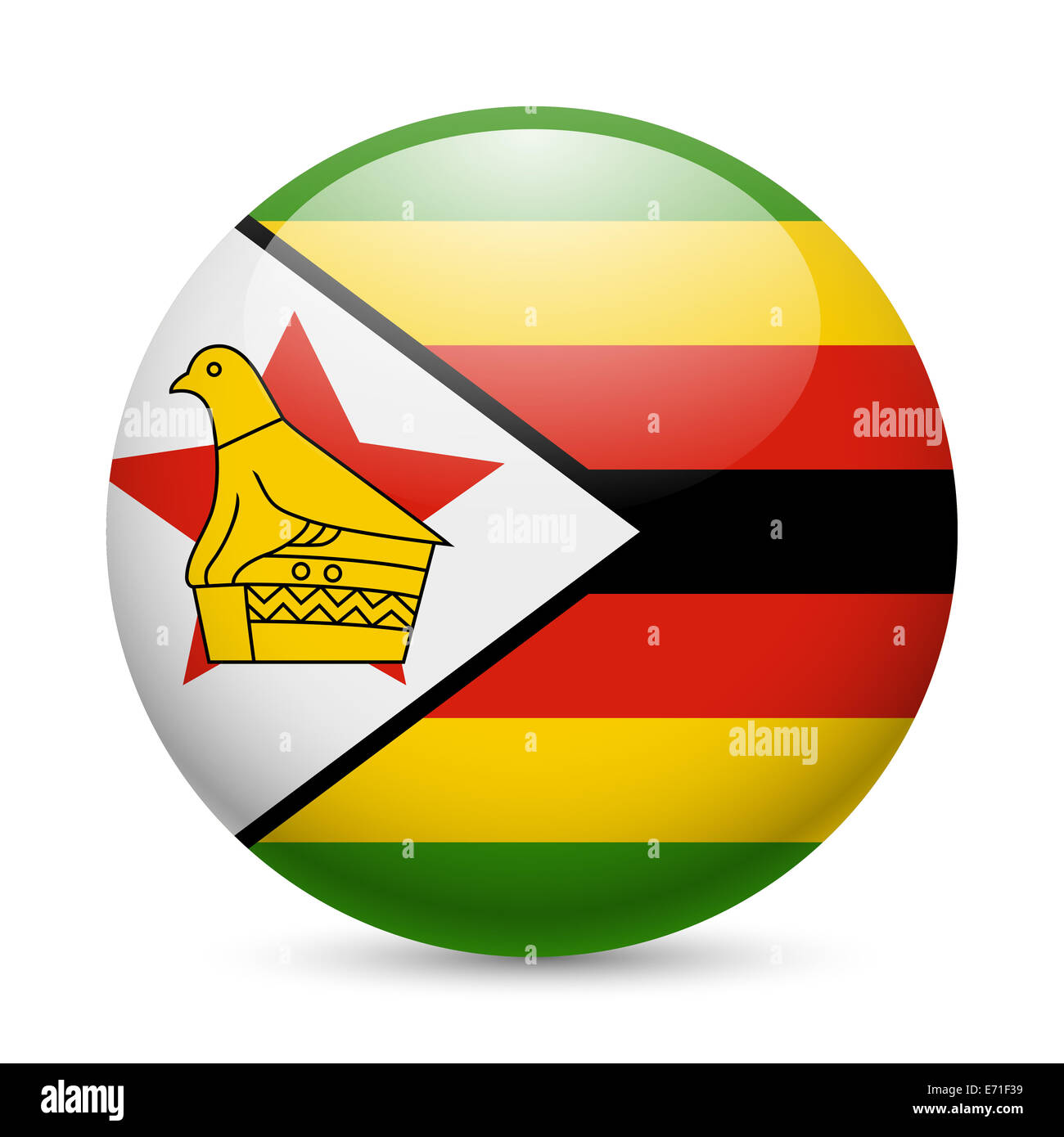 Zimbabwean official flag hires stock photography and images Alamy