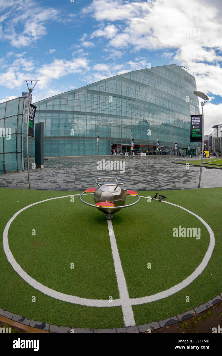 URBIS building in Manchester, now the home of the International Football  Museum Stock Photo - Alamy