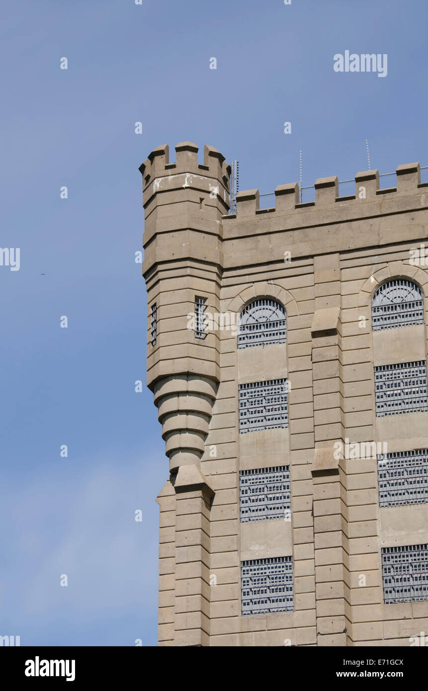 USA, Kentucky, Eddyville. Lake Barkley view of historic Kentucky State Penitentiary (aka Castle