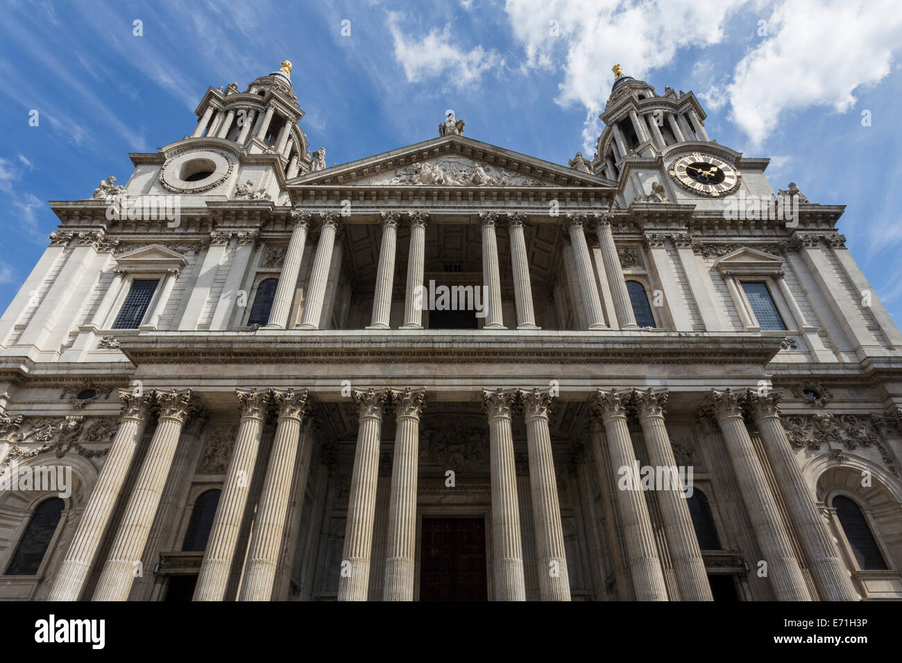 Facade of Saint Paul's Cathedral, City of London, England, United Kingdom Stock Photo