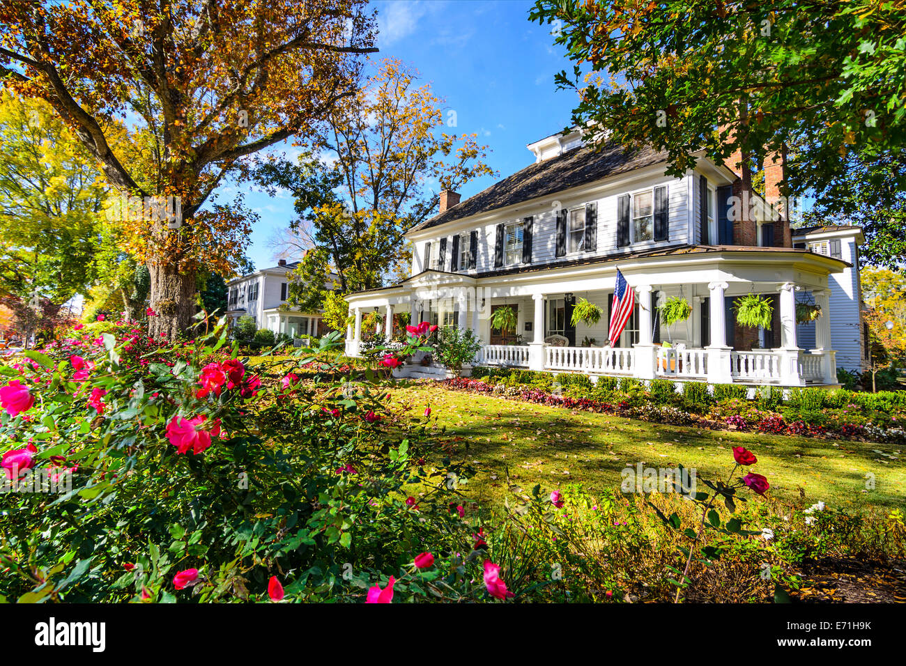 Madison, Georgia, USA at the antebellum homes district. Stock Photo