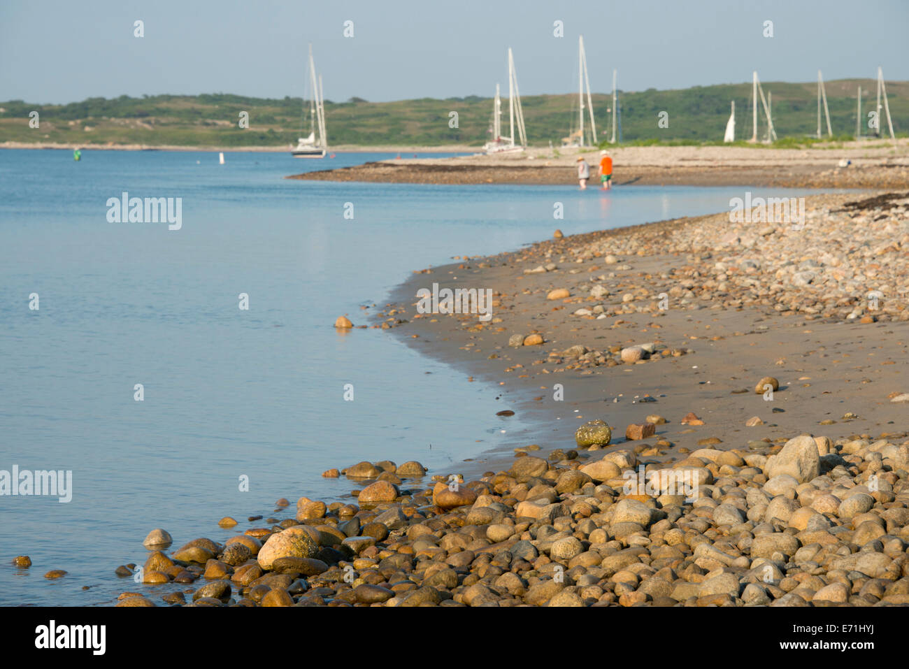 USA, Massachusetts, Elizabeth Islands, Cuttyhunk Island, Gosnold. Rocky 