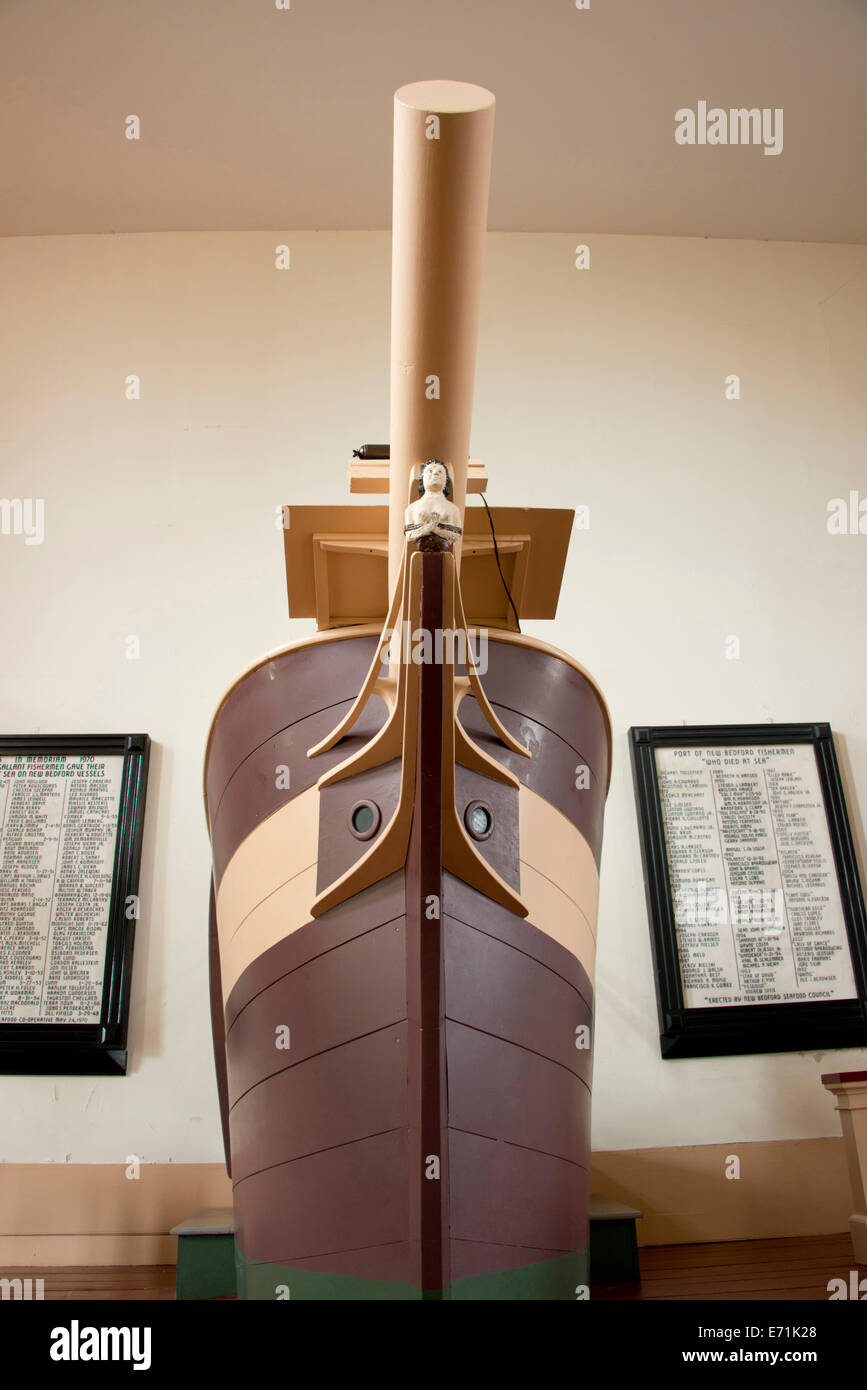 USA, Massachusetts, New Bedford. Historic Seamen's Bethel where Herman