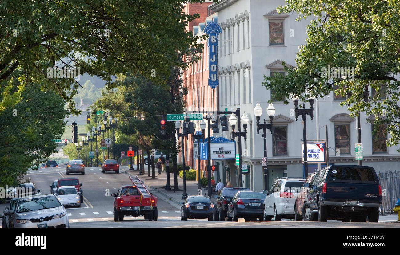 South Gay St, Knoxville, TN Stock Photo