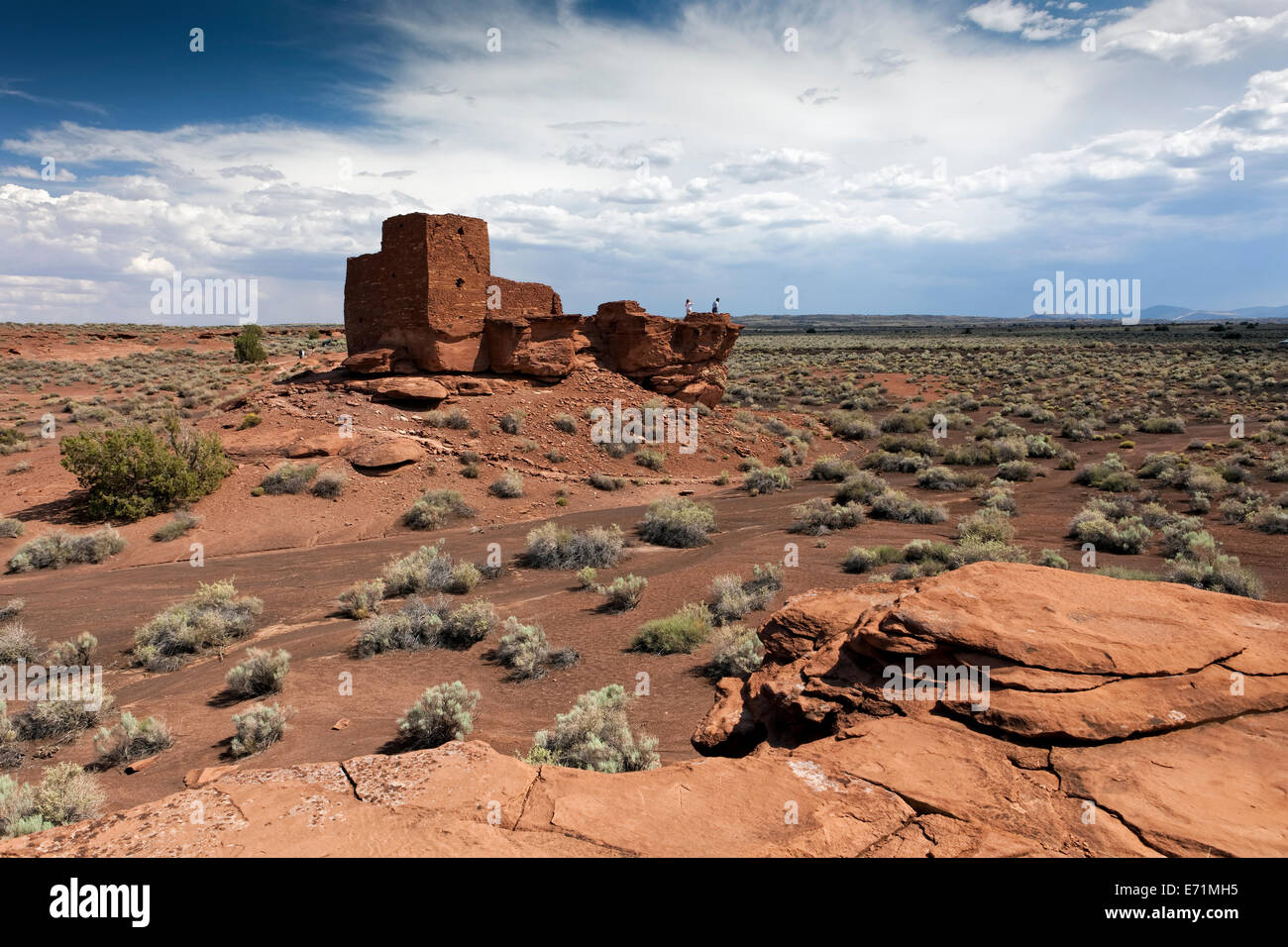 Wukoki Ruins - The Wupatki National Monument is a National Monument located in north-central Arizona, near Flagstaff. Stock Photo