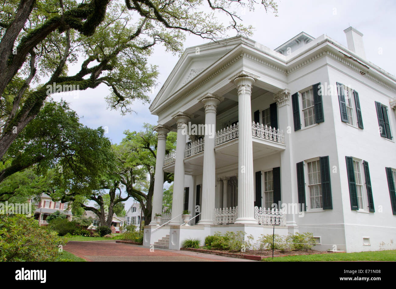 USA, Mississippi, Natchez. Stanton Hall, historic Greek Revival style antebellum home. National Historic Landmark. Stock Photo