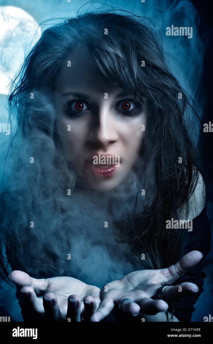 Moonlight zombi stock photo. Image of demon, mist, gothic - 28590770