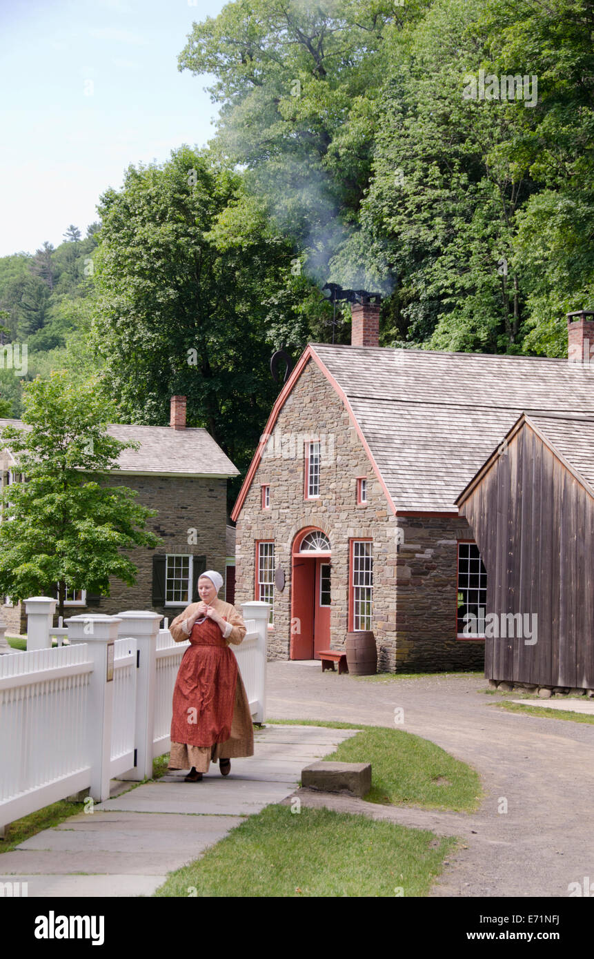 USA, New York, Cooperstown, Farmers' Museum. Openair rural museum