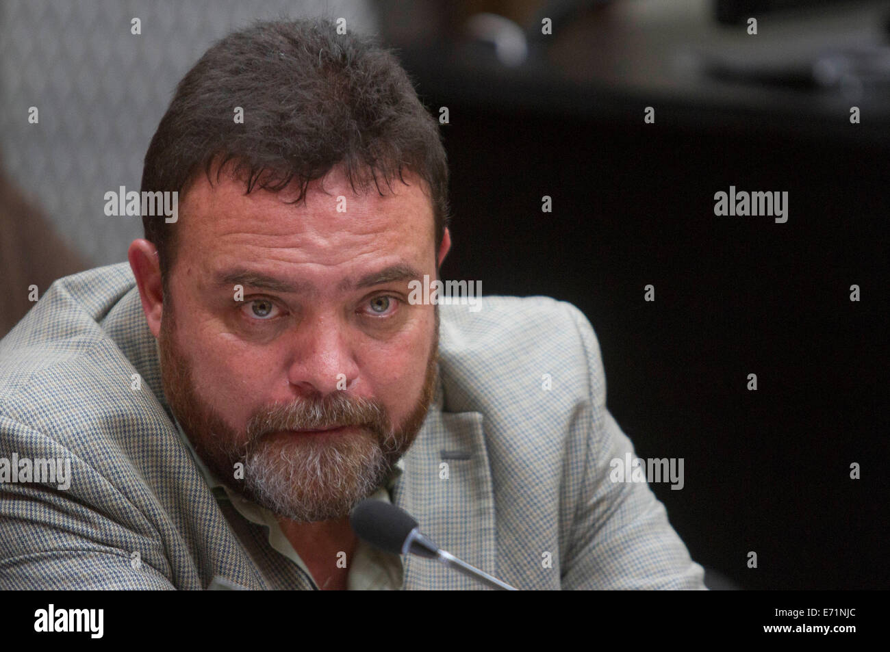 Guatemala City, Guatemala. 3rd Sep, 2014. Edgar Camargo, director of ...