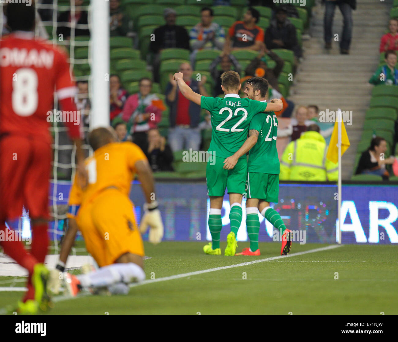 Dublin, Ireland. 03rd Sep, 2014. International friendly fixture