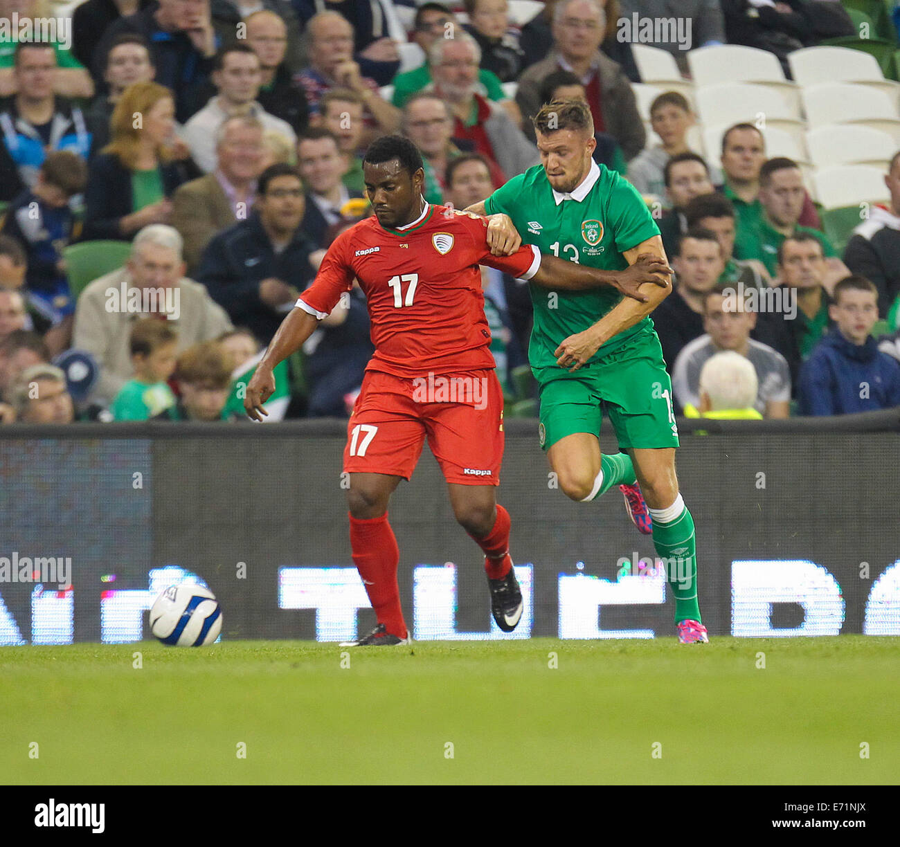 Dublin, Ireland. 03rd Sep, 2014. International friendly fixture