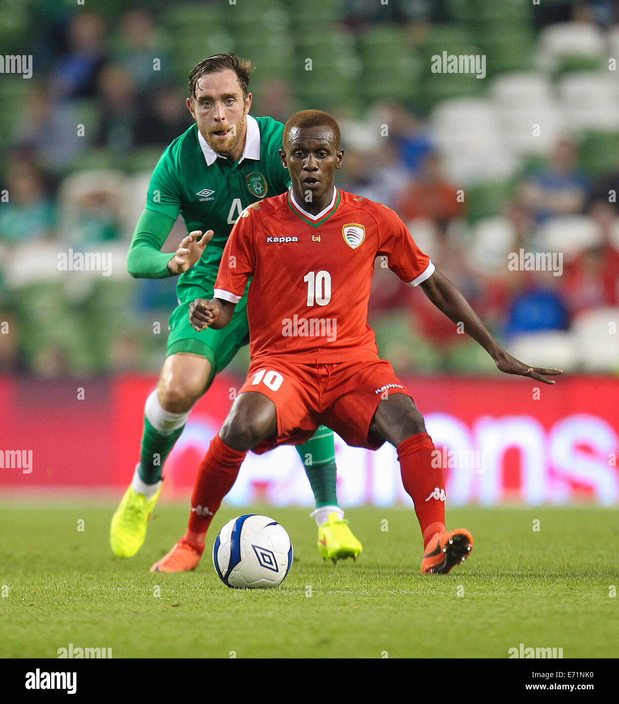Dublin, Ireland. 03rd Sep, 2014. International friendly fixture