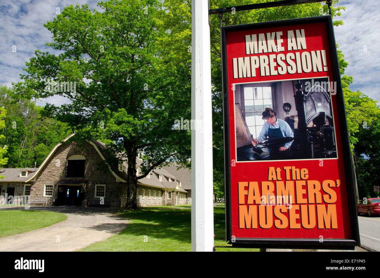 USA, New York, Cooperstown, Farmers' Museum. Openair museum. The