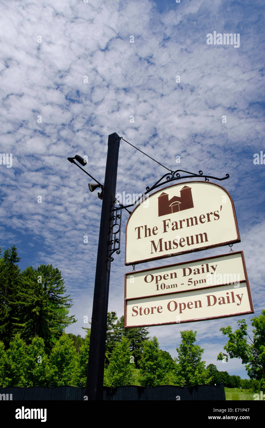 USA, New York, Cooperstown, Farmers' Museum. Openair museum depicting