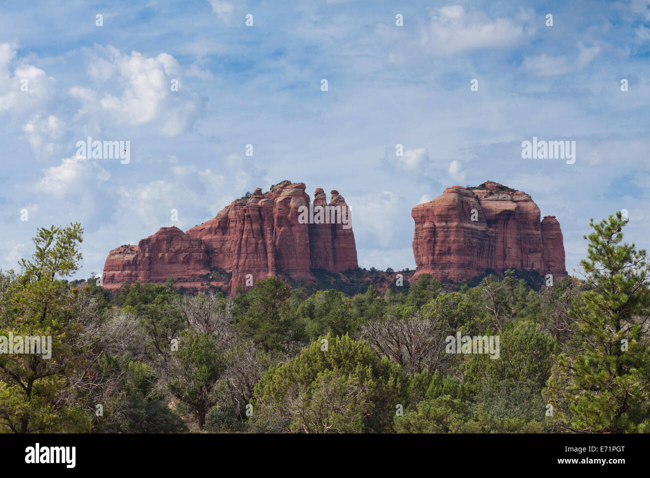 Eroded sandstone formation - Sedona, Arizona USA Stock Photo