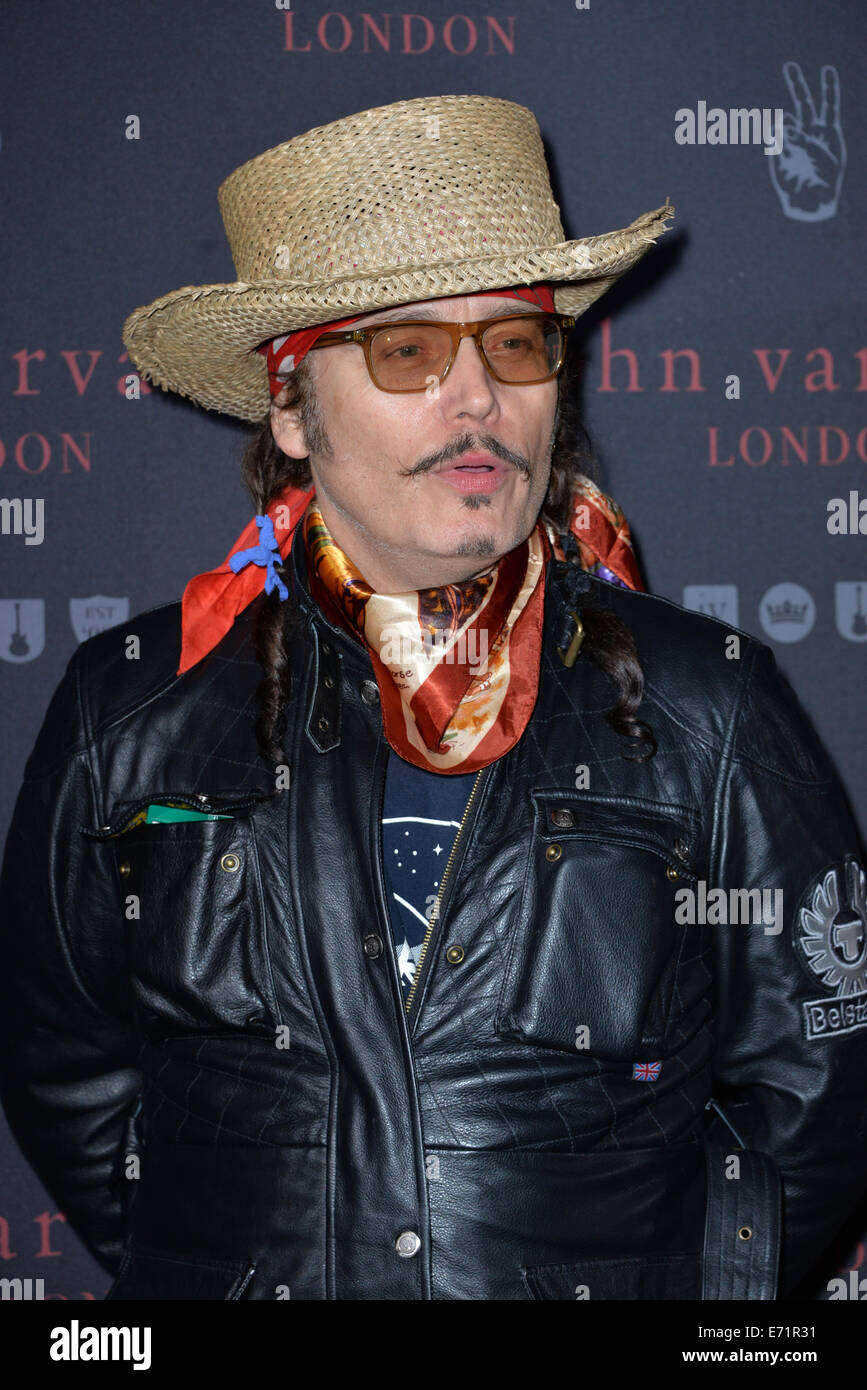 London, UK. 3rd Sep, 2014. Adam Ant lead Singer of Adam and the Ant attends  as John Varvatos launch their first European store in London, on September  3, 2014 in London, England.
