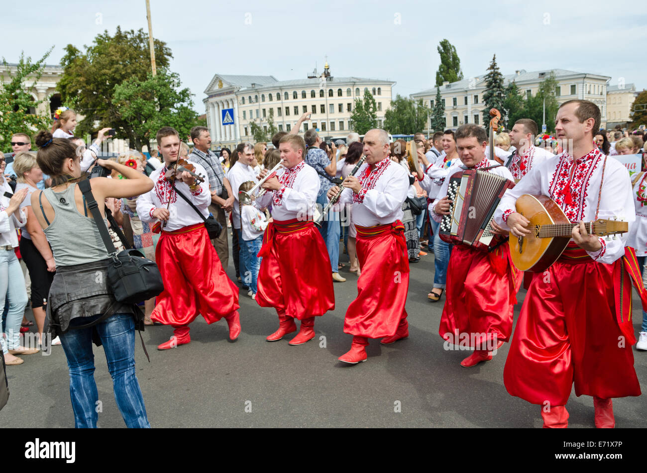 Ukrainian celebration of the Independence Day Stock Photo