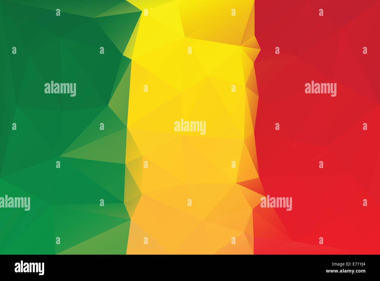 Mali lag - triangular polygonal pattern Stock Photo