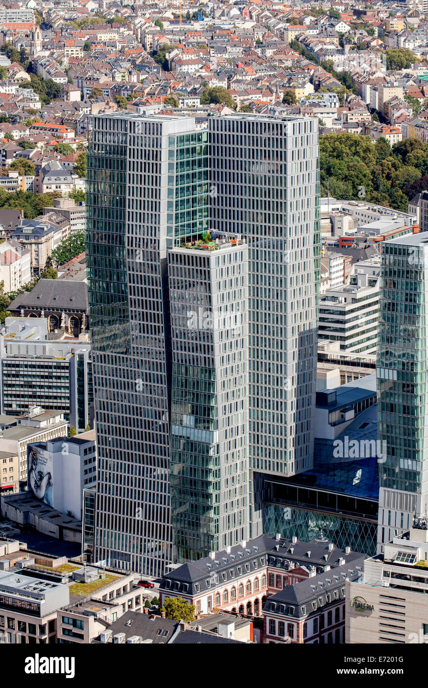 Office skyscraper Nextower PalaisQuartier, Westend, Frankfurt am Main, Hesse, Germany Stock Photo