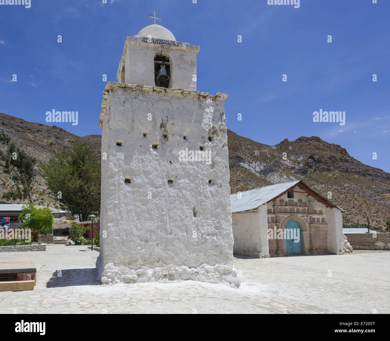 Church, Belen, Arica y Parinacota Region, Chile Stock Photo