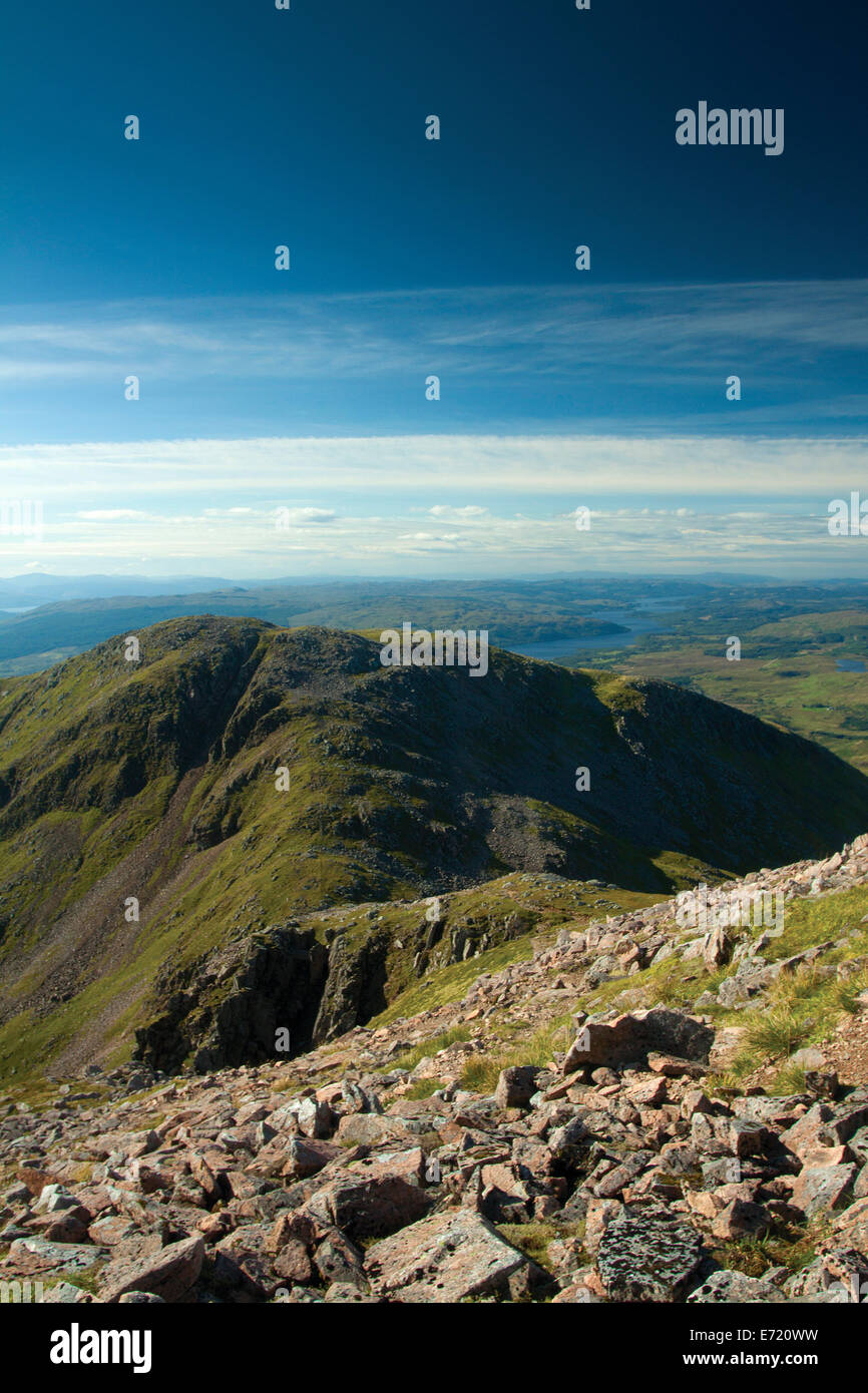 Meall Cuanail from the Munro of Ben Cruachan, Argyll & Bute Stock Photo