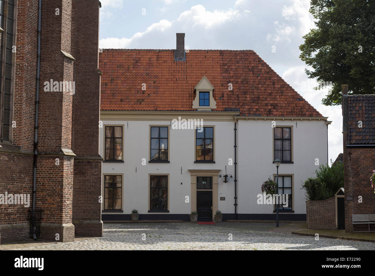 Former school of the city Hattem, a historical hanseatic little town in the province Gelderland in the Netherlands Stock Photo