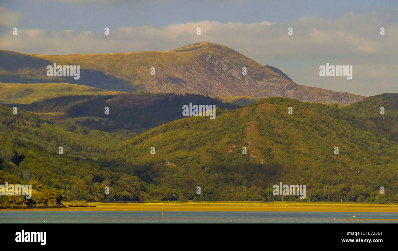 mawddach trail estuary of the afon mawddach gwynedd north wales Stock