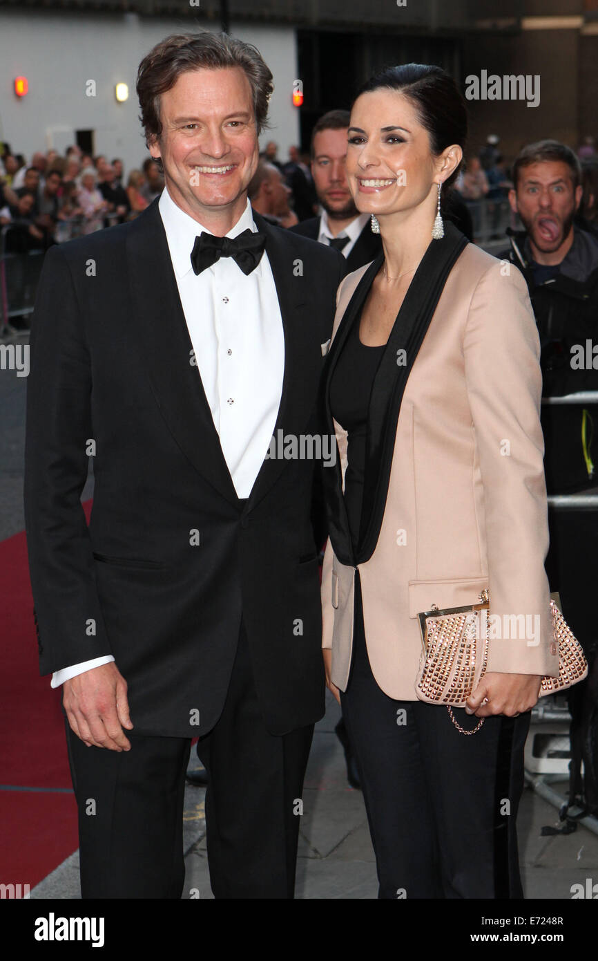 London, UK. 2nd Sep, 2014. Colin Firth and Livia Firth attend the GQ ...