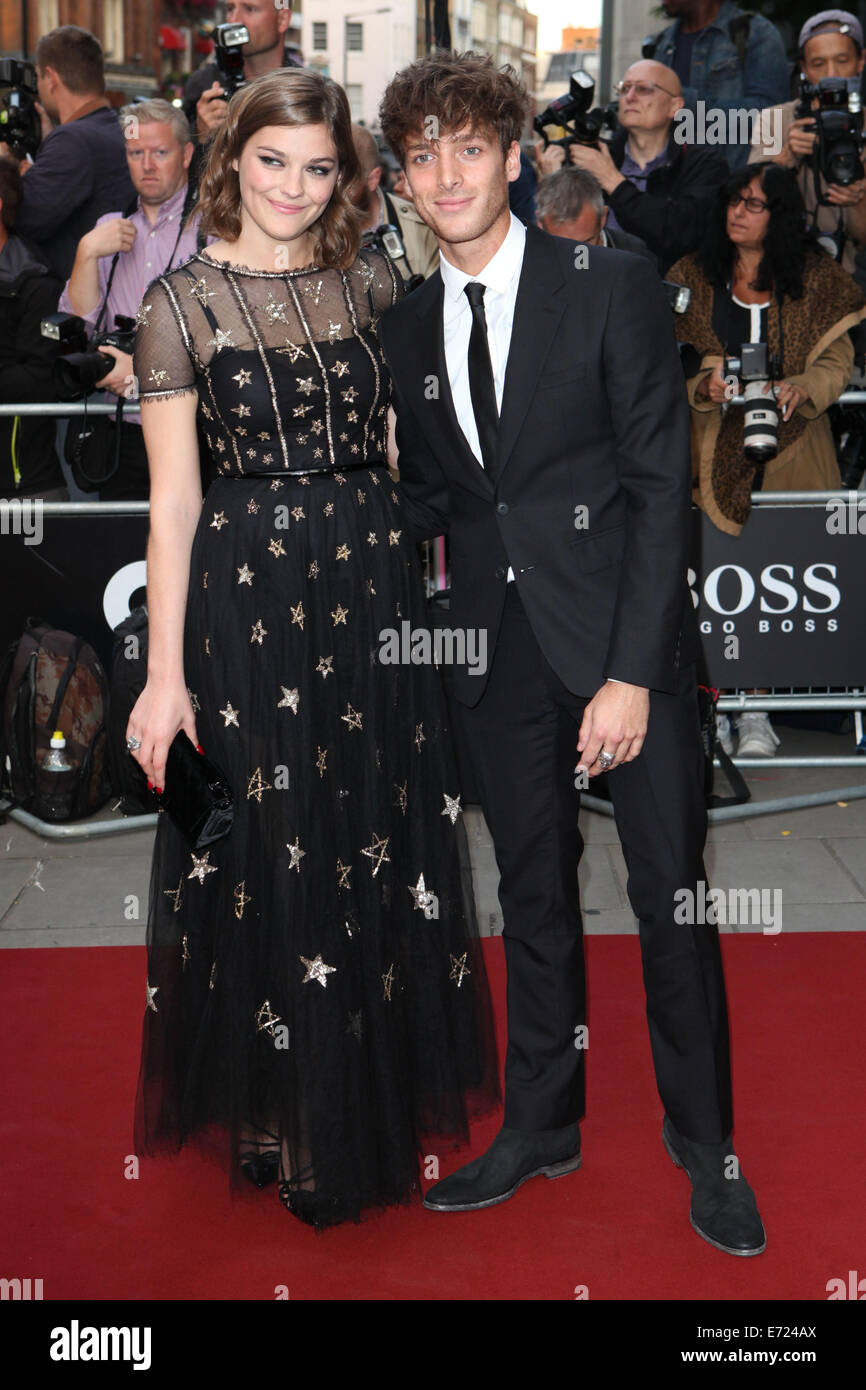 London, UK. 2nd Sep, 2014. Paolo Nutini and girlfriend Amber Anderson
