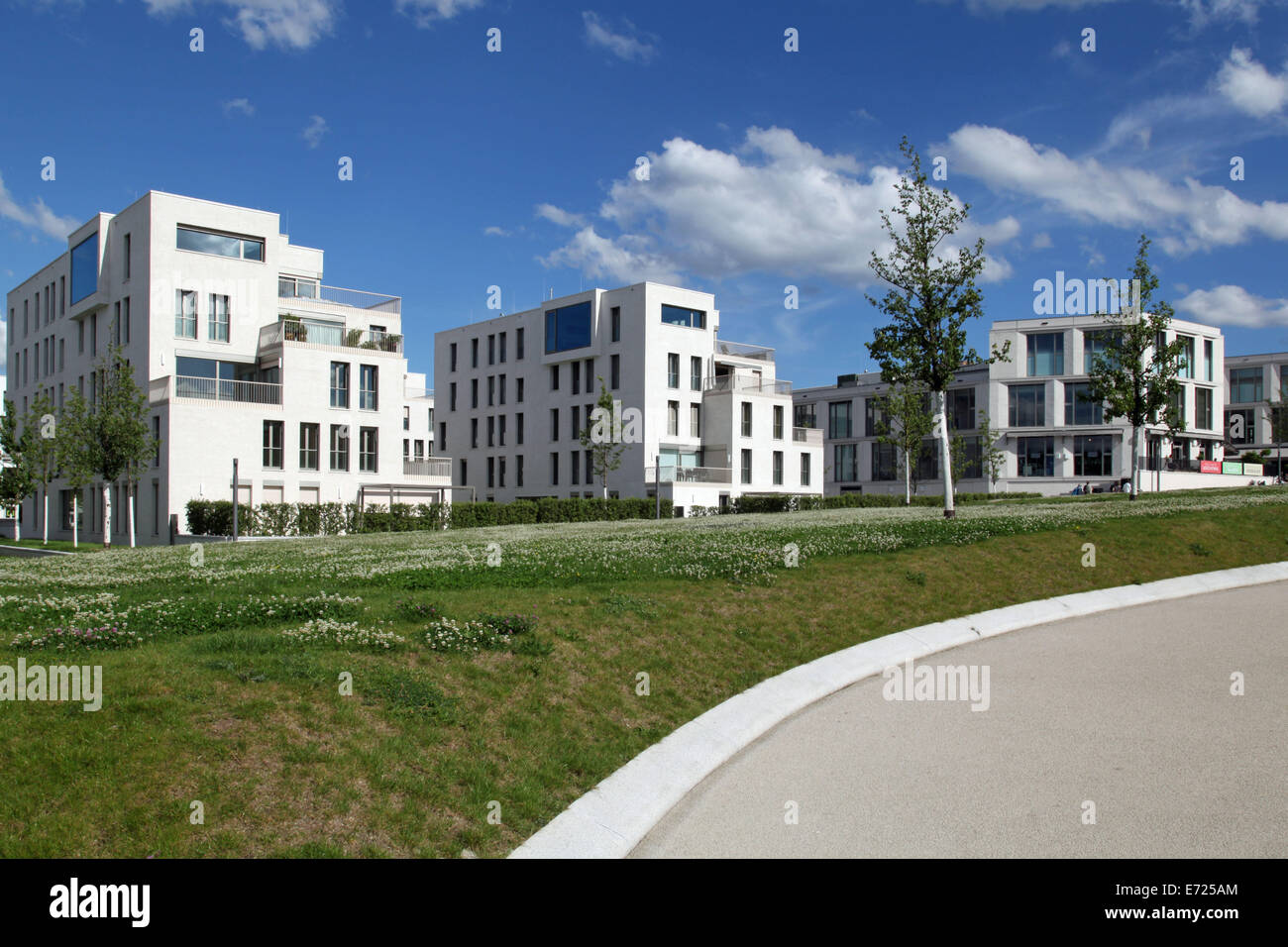 attractive modern houses in Stuttgart, Killesberg, Germany Stock Photo