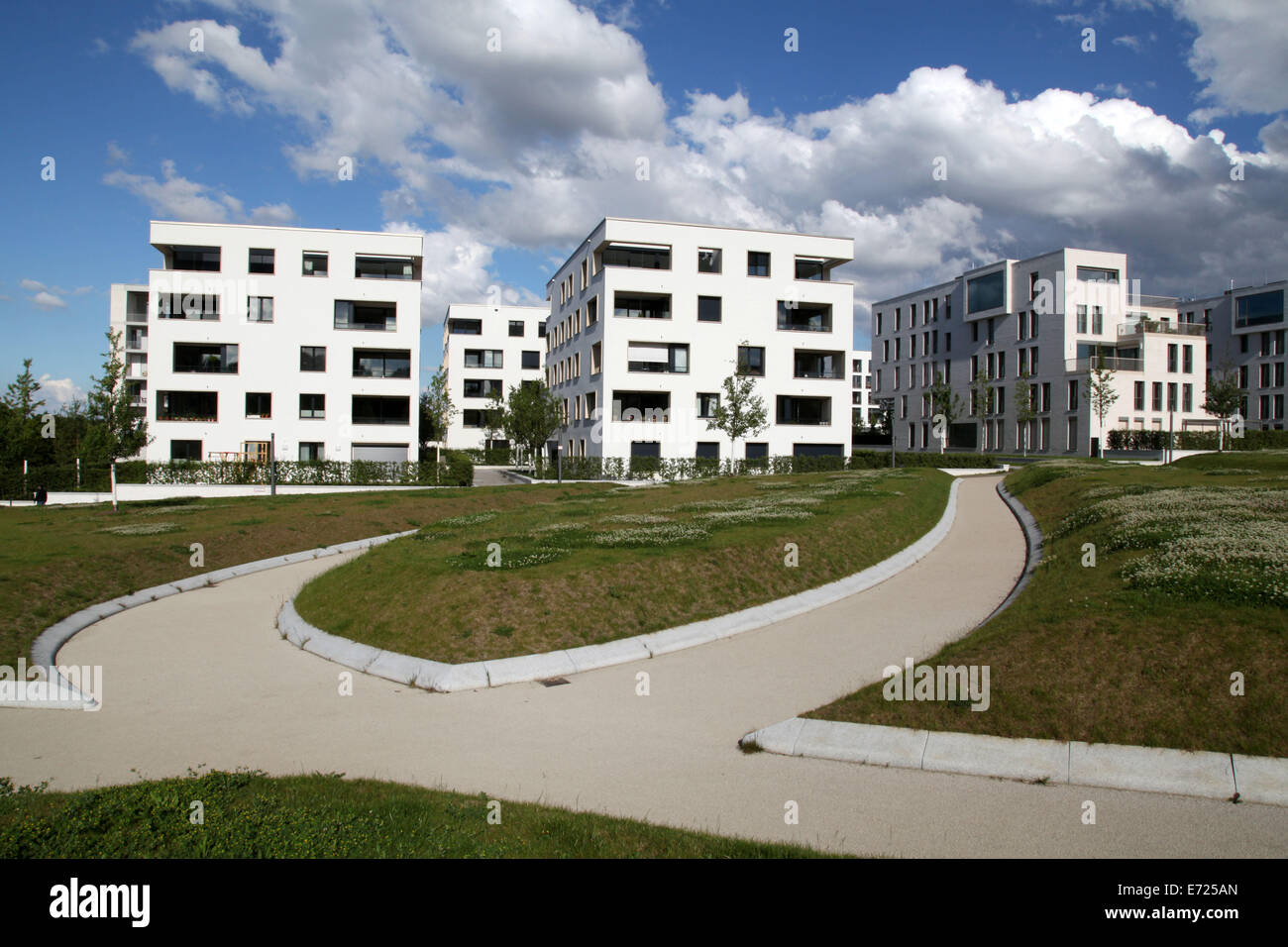 attractive modern houses in Stuttgart, Killesberg, Germany Stock Photo ...