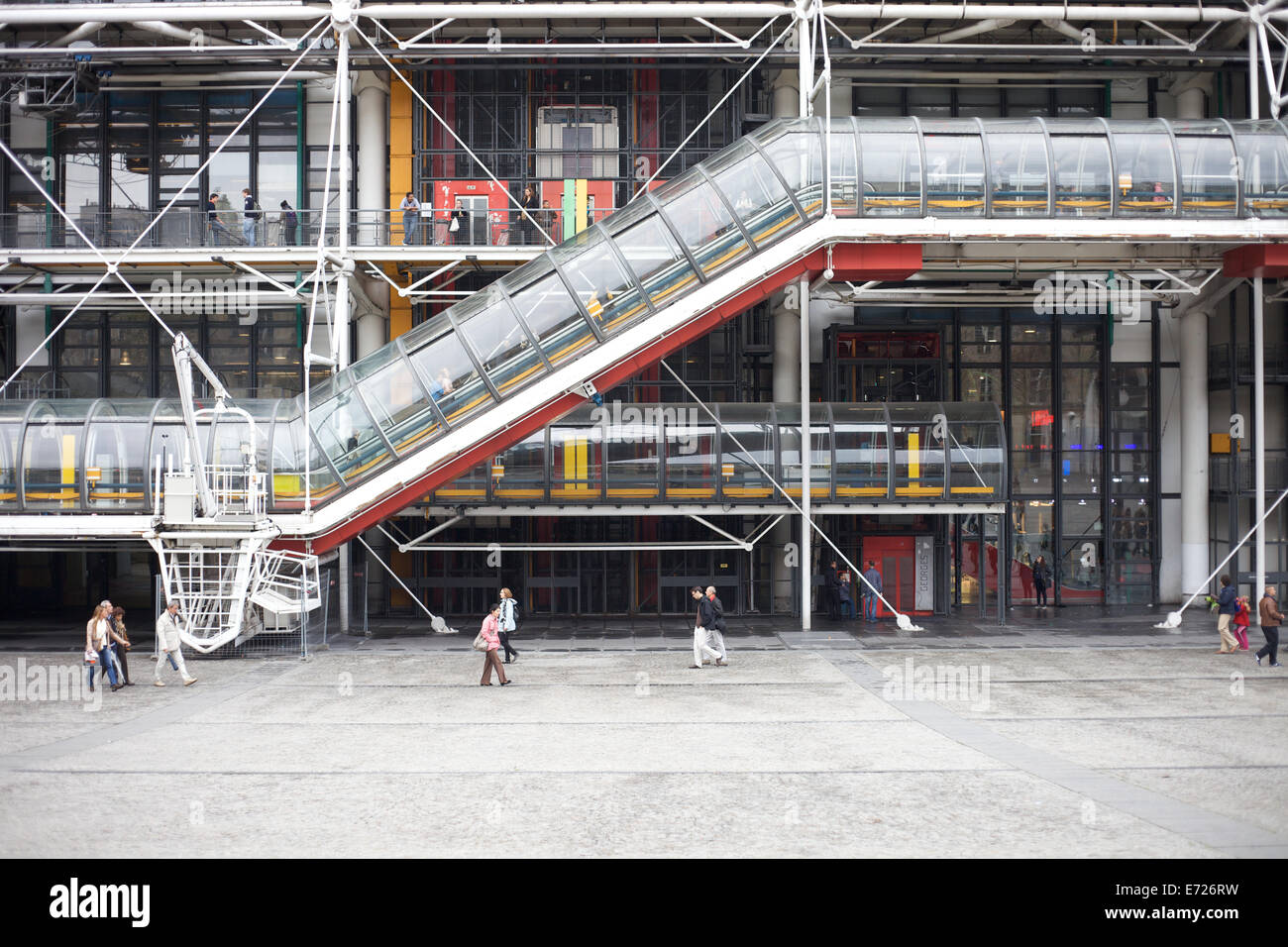 Exterior of the Pompidou Centre in Paris, France Stock Photo
