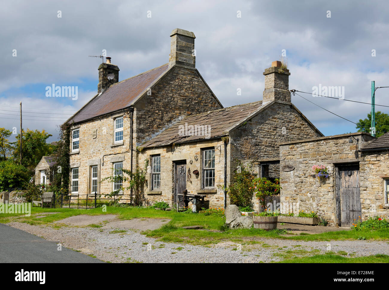 The old smithy, in the village of Redmire, Wensleydale, Yorkshire Dales