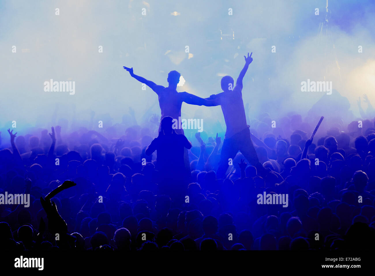 Nature One Festival in 2014, Kastellaun, Rhineland-Palatinate, Germany Stock Photo