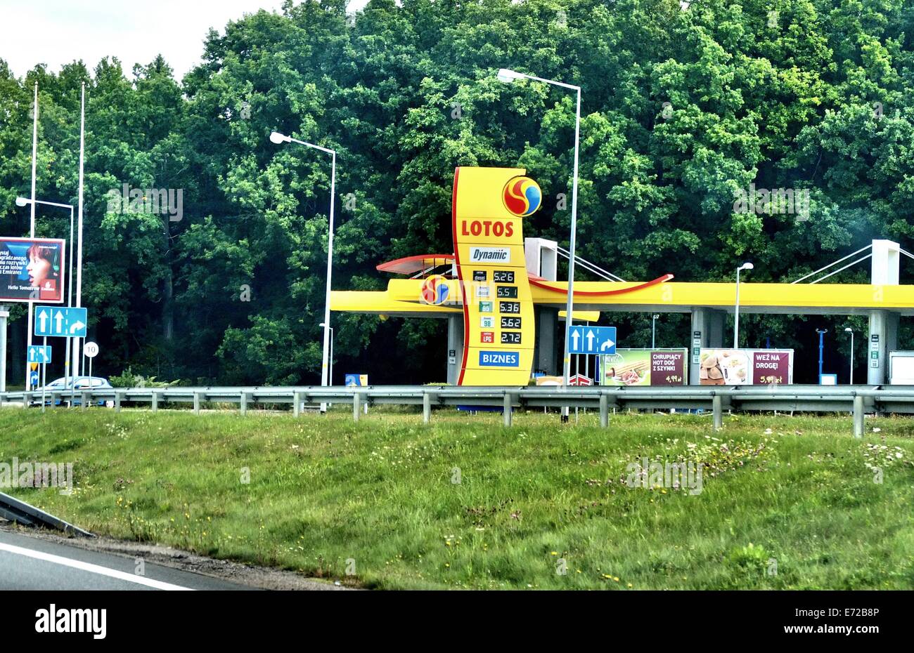 Gdansk 4th September 2014 Pictured Lotos Dynamic Gas Station Near The gdansk-4th-september-2014-pictured-lotos-dynamic-gas-station-near-the