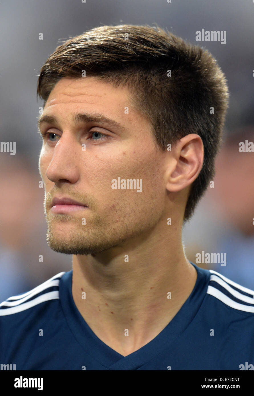 Duesseldorf, Germany. 03rd Sep, 2014. Argentina's Federico Fernandez during the international match between Germany and Argentina at Esprit Arena in Duesseldorf, Germany, 03 September 2014. Photo: BERND THISSEN/dpa/Alamy Live News Stock Photo