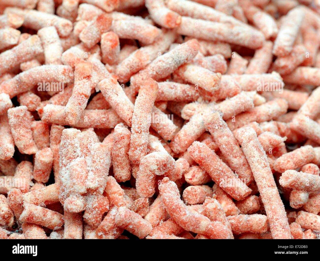 Frozen minced beef close up macro Stock Photo Alamy