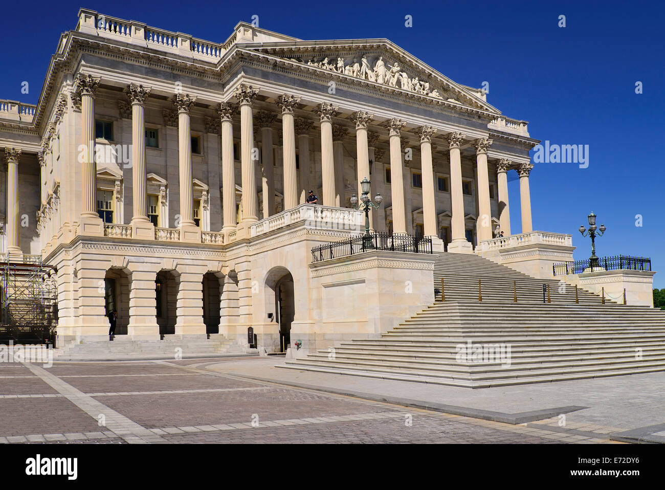 USA, Washington DC, Capitol Building  Angular iew of the House of Representatives. Stock Photo