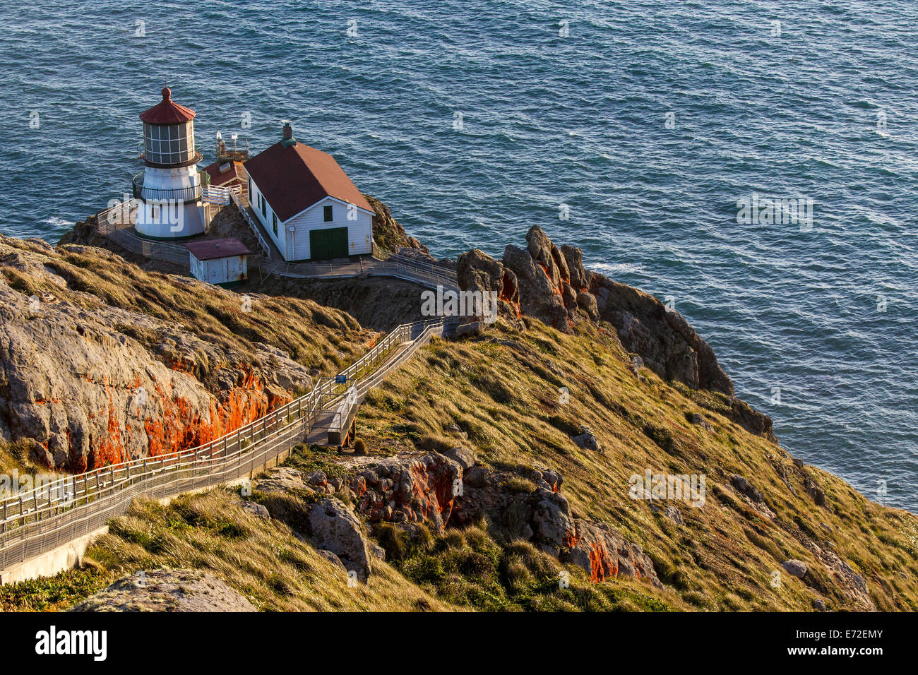 Lighthouse at Point Reyes National Seashore. California, USA. Stock Photo