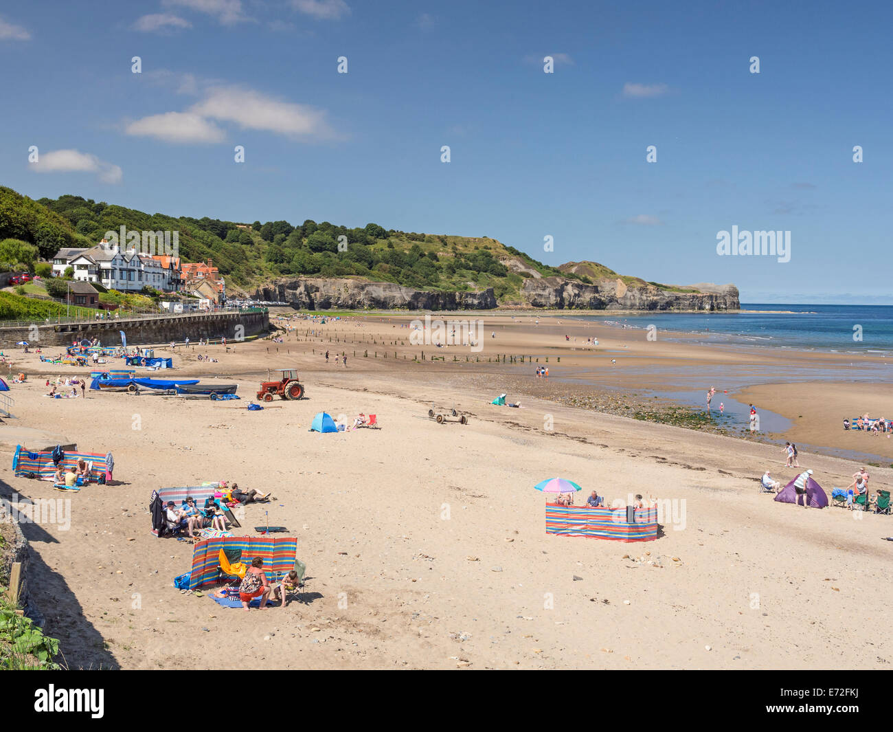 Sandsend Yorkshire UK Beach In August Stock Photo Alamy Sandsend Yorkshire UK Beach In August Stock Photo Alamy