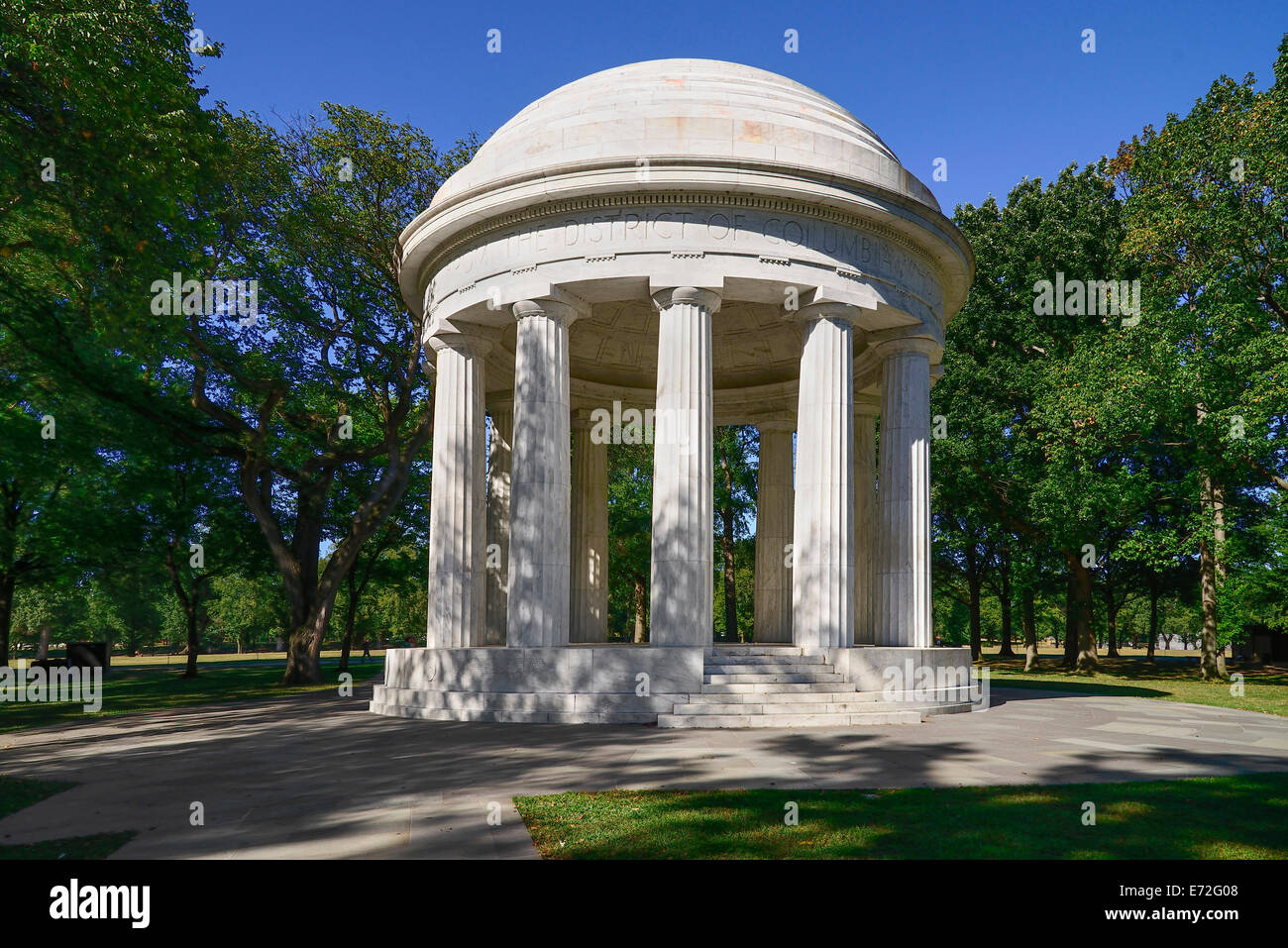 USA, Washington DC, National Mall District of Columbia War Memorial ...