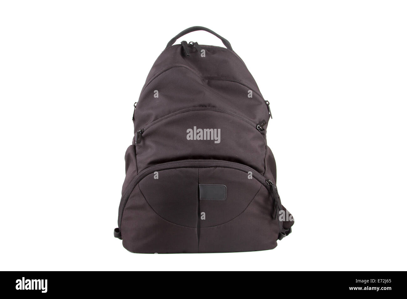 Front view of back pack, isolated on white background Stock Photo - Alamy