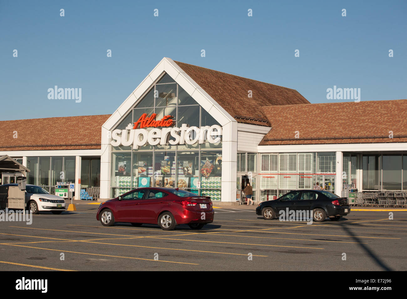 ELMSDALE, CANADA - SEPT 04, 2014: Atlantic Superstore is a Canadian chain of supermarkets with locations in New Brunswick, Nova Stock Photo