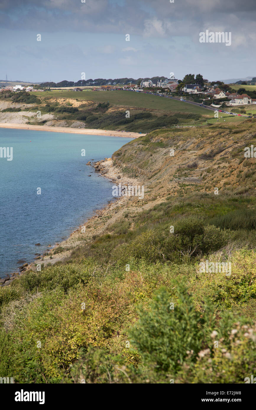 View to Preston Beach near Weymouth, Dorset UK Stock Photo